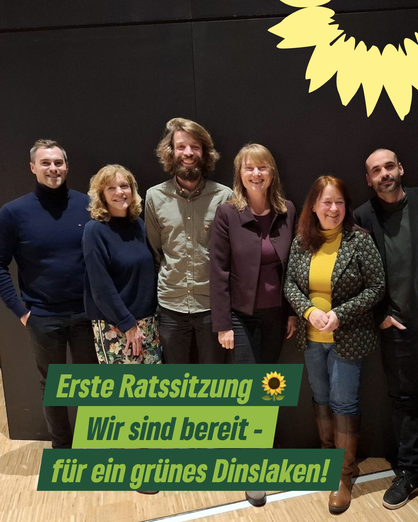 Erste Ratssitzung Grüne Fraktion Dinslaken 2025-2030